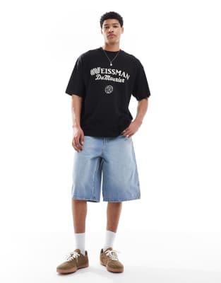 ASOS DESIGN OVERSIZED T-SHIRT WITH TEXT GRAPHIC 