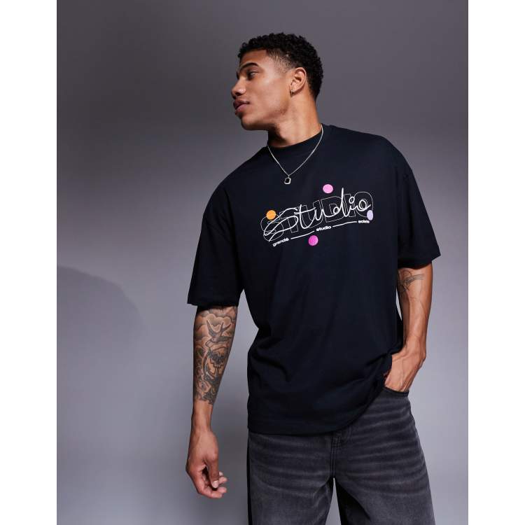 トップス BIG GRAPHIC T-SHIRT (BLACK) XL Streetwise Coat Of Arms Graphic T-Shirt Black M-L-XL-2XL-3XL