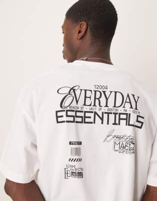 ASOS DESIGN OVERSIZED T-SHIRT WITH TEXT GRAPHIC 