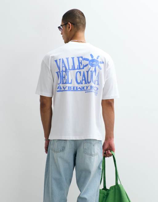 ASOS DESIGN oversized t-shirt with text graphic in white, 4 of 5
