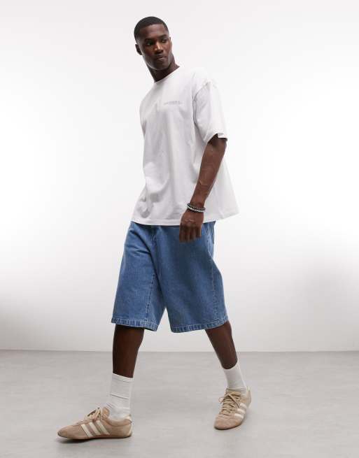 ASOS DESIGN oversized t-shirt with text puff print in white, 2 of 5