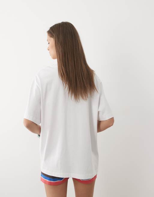 ASOS DESIGN Oversized T-shirt with Thailand graphic in white, 4 of 4