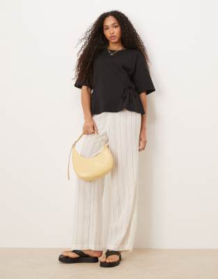 Asos Design Oversized T-shirt With Tie Detail