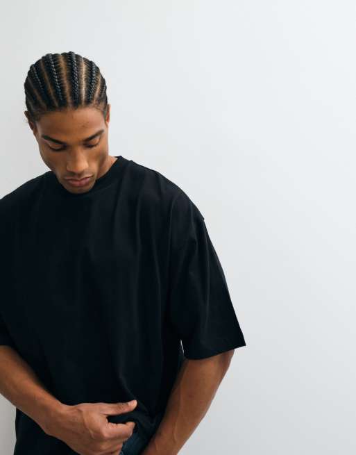 ASOS DESIGN oversized t-shirt with tiger graphic in black, 4 of 5