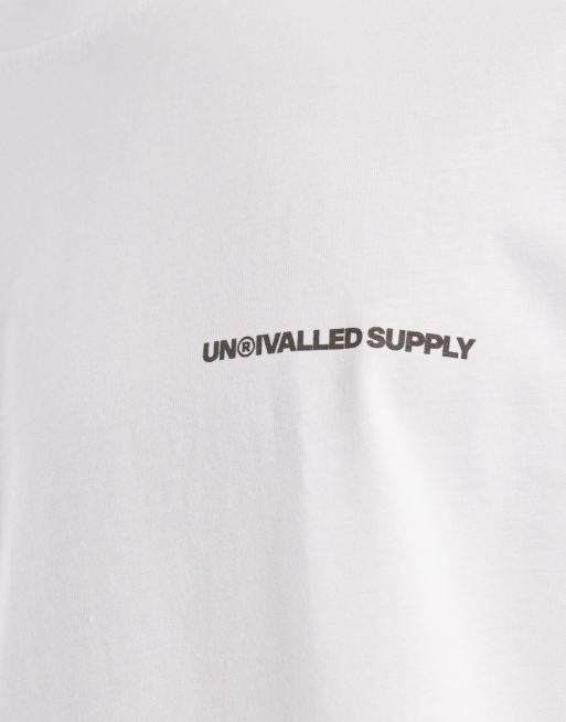 ASOS DESIGN oversized t-shirt with unrvlld text graphic in white, 3 of 5