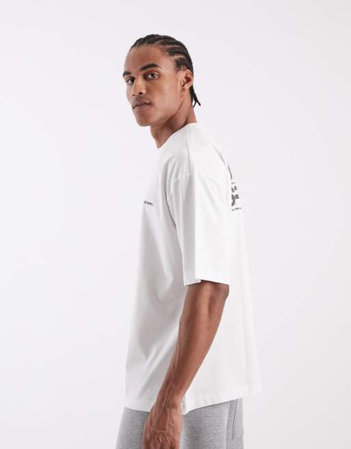 ASOS DESIGN oversized t-shirt with unrvlld text graphic in white, 5 of 5