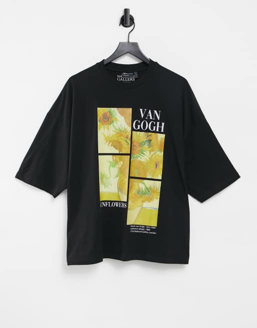 Pull and bear camiseta van gogh hot sale