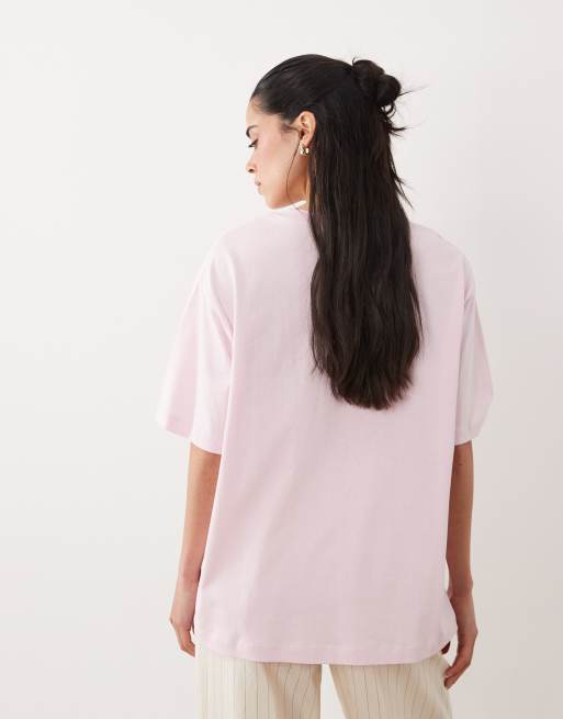 ASOS DESIGN oversized t-shirt with vintage berries graphic in baby pink, 4 of 4