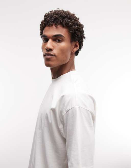 ASOS DESIGN oversized t-shirt with windsurfing graphic in cream, 3 of 5