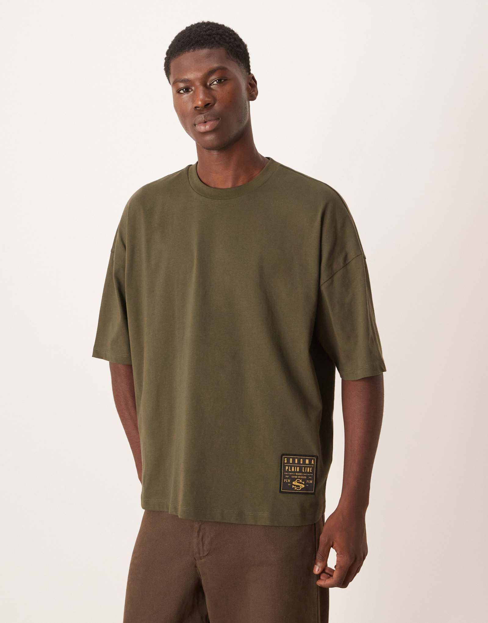 Футболка оверсайз ASOS DESIGN зеленая