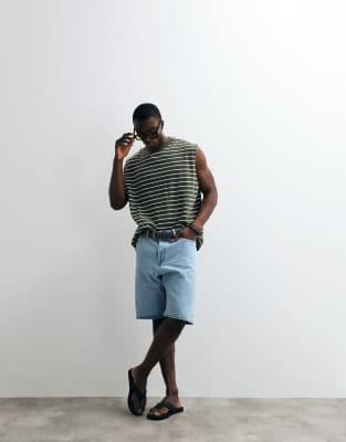 Asos Design Oversized Tank In Multi