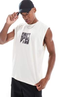 Asos Design Oversized Tank Top In White
