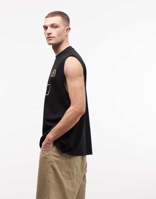 ASOS DESIGN oversized tank with Italia sports graphic in black, 5 of 5