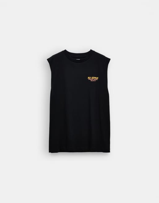 ASOS DESIGN oversized tank with 'Thailand' back graphic in grey, 7 of 7