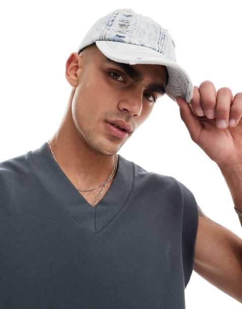 ASOS DESIGN oversized tank with v-neck in charcoal - view 1