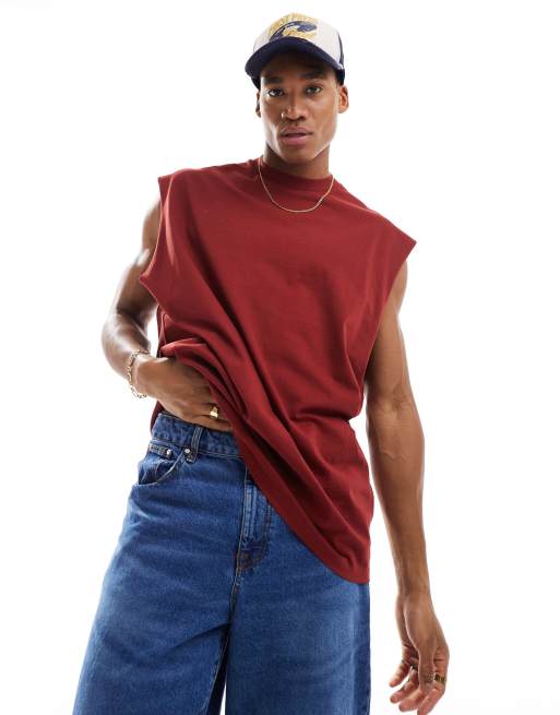 ASOS DESIGN - Oversized tanktop in rood
