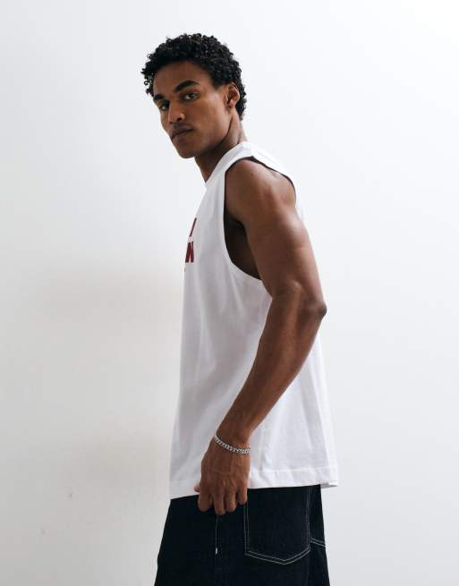 ASOS DESIGN oversized tanktop med Halloween-print i hvid, 5 af 5