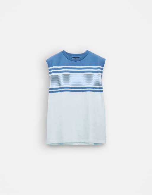ASOS DESIGN - Oversized tanktop med marineblå striber, 6 af 7