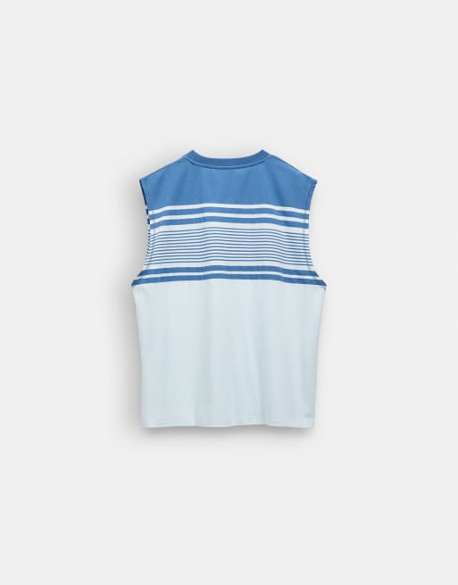 ASOS DESIGN - Oversized tanktop med marineblå striber, 7 af 7