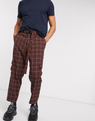 asos checkerboard pants