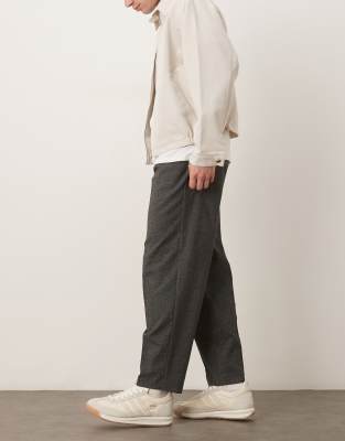 Asos Design Oversized Tapered Dress Pants In Black