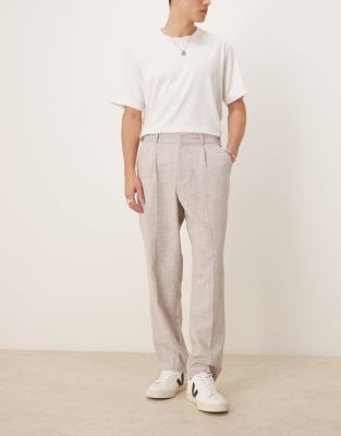 ASOS DESIGN oversized tapered leg pants in beige | ASOS ASOS DESIGN oversized tapered leg pants in beige | ASOS