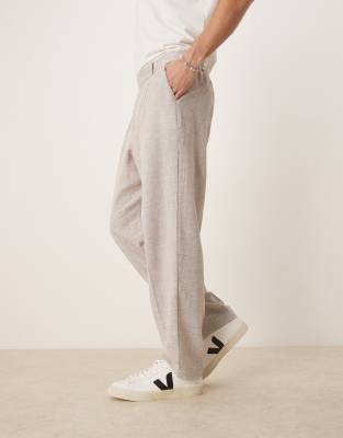 Asos Design Oversized Tapered Leg Pants In Green