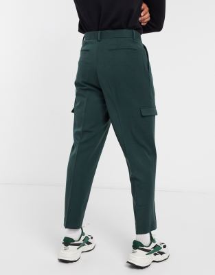 oversized green cargo pants