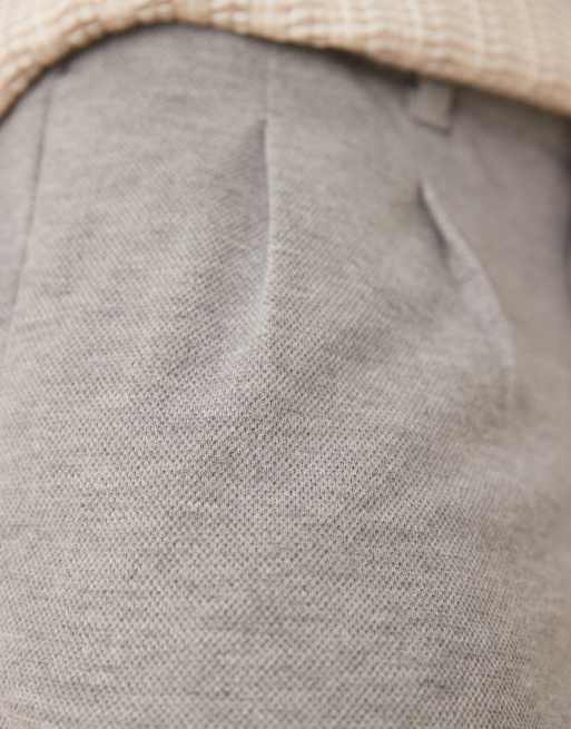 ASOS DESIGN oversized tapered smart trousers in grey, 2 of 5