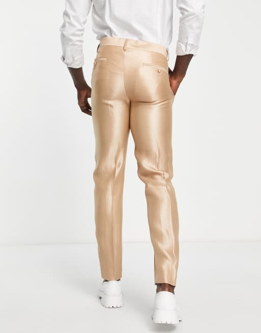 White best sale gold pants