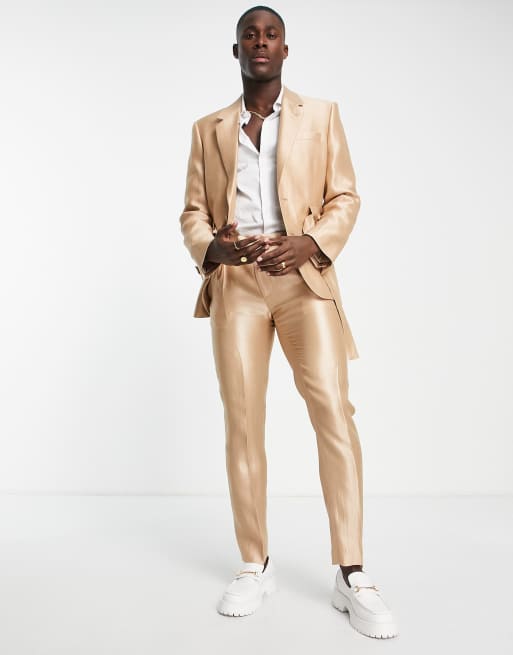 Gold shop metallic trousers