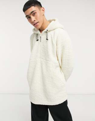 oversized teddy hoodie
