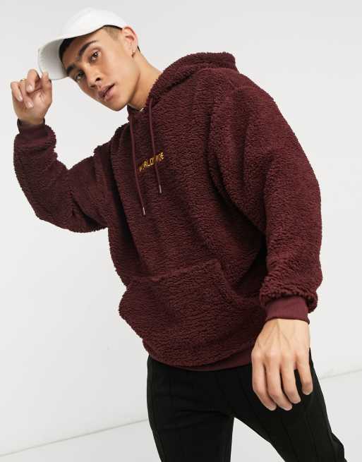 Teddy hot sale hoodie asos