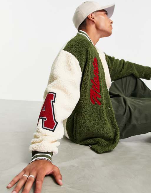 Sherpa baseball clearance jacket