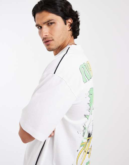 ASOS DESIGN oversized tee with Bob Marley print in White, 5 of 5