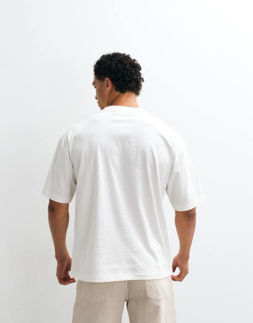 ASOS DESIGN oversized tee with Dunlop Tennis print in white, 2 of 10