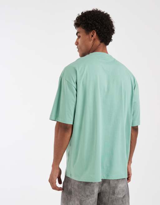 ASOS DESIGN oversized tee with Guinness print in Green, 3 of 5