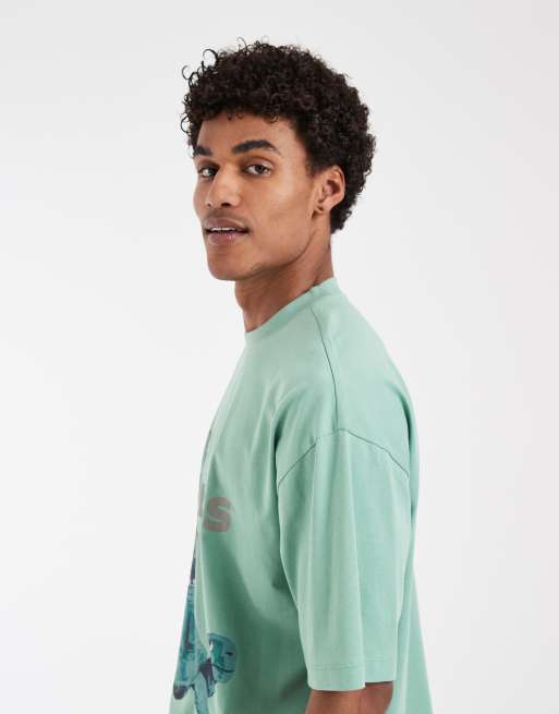 ASOS DESIGN oversized tee with Guinness print in Green, 4 of 5