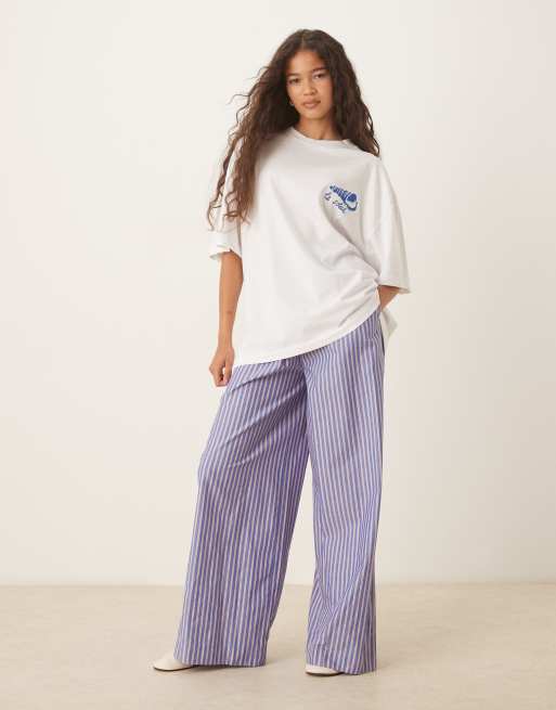 ASOS DESIGN oversized tee with shell back graphic in white