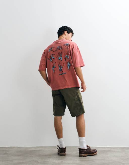ASOS DESIGN oversized tee with Spiderman print in Red, 4 of 5