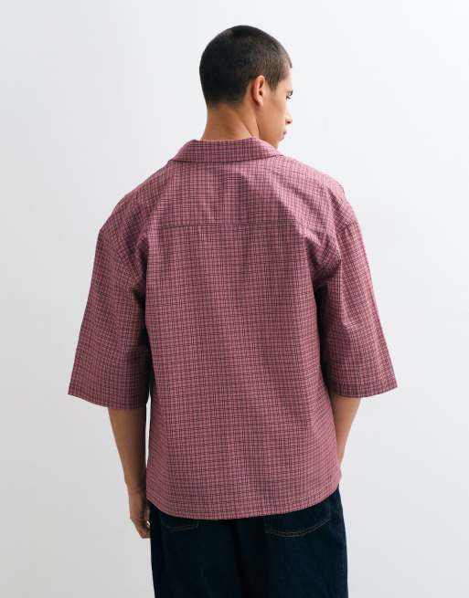ASOS DESIGN oversized ternet skjorte i pink, 5 af 5