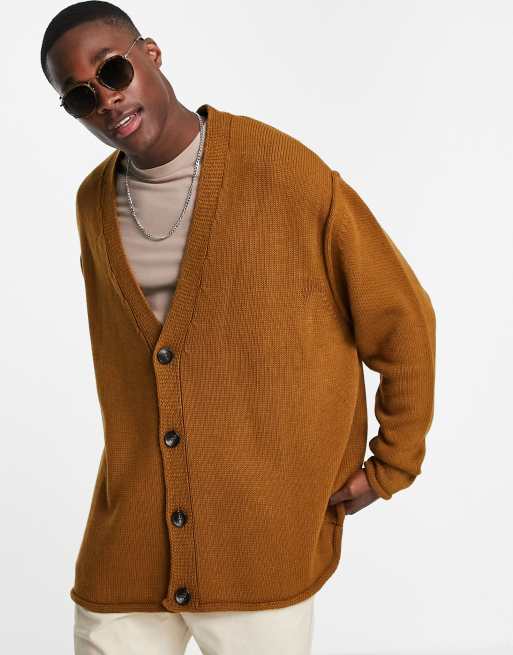 Tan 2025 knit cardigan