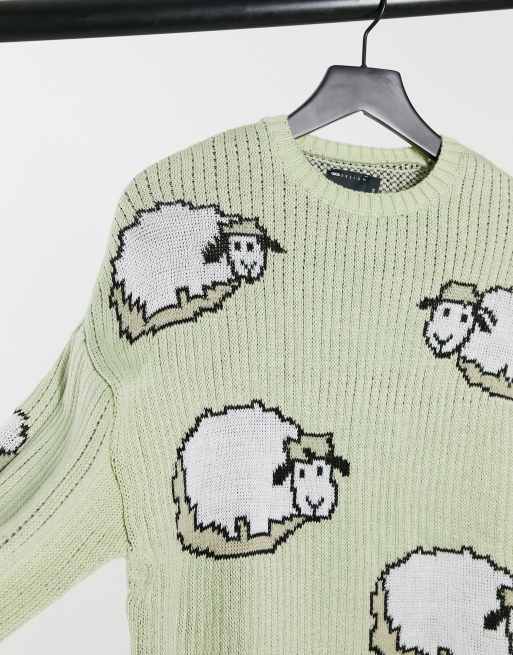 Sweater with 2024 sheep design