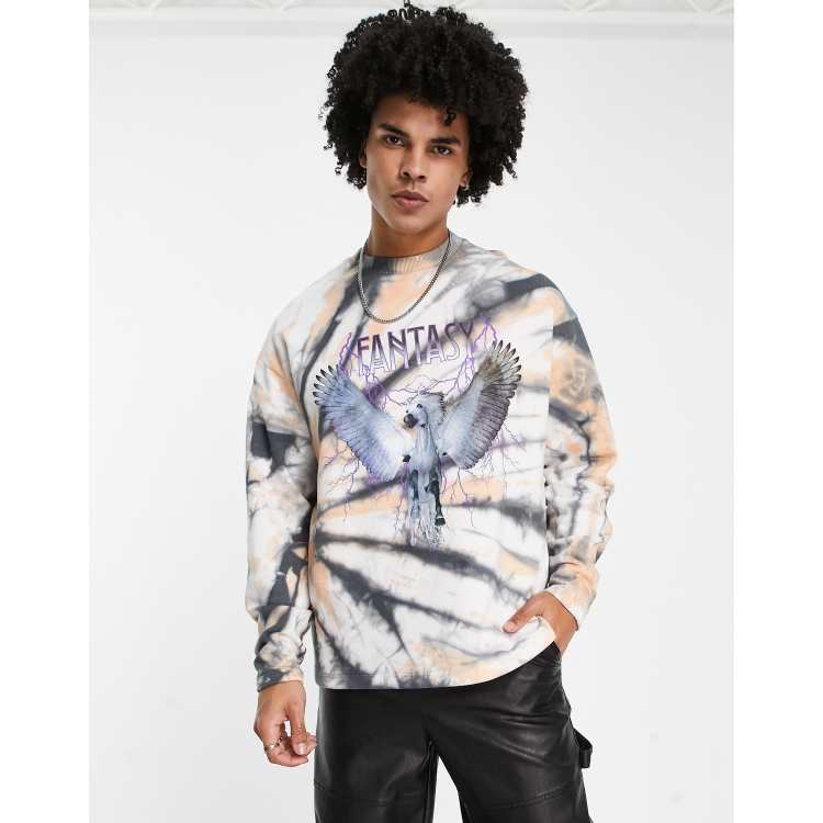 Oversized tie dye sweatsuit shop