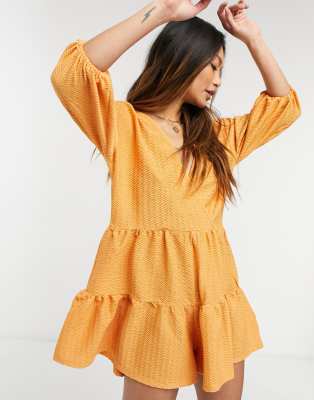 orange playsuit asos