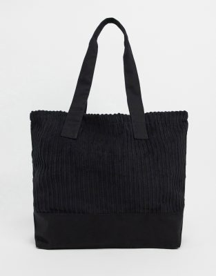 black cord tote bag