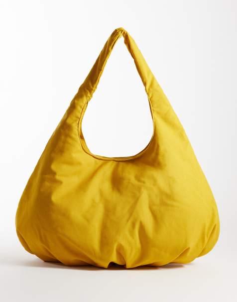 ASOS DESIGN oversized tote bag in mustard - view 1