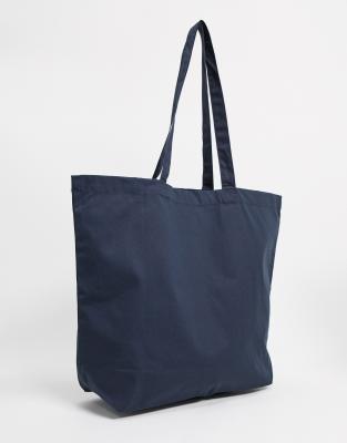 asos navy bag