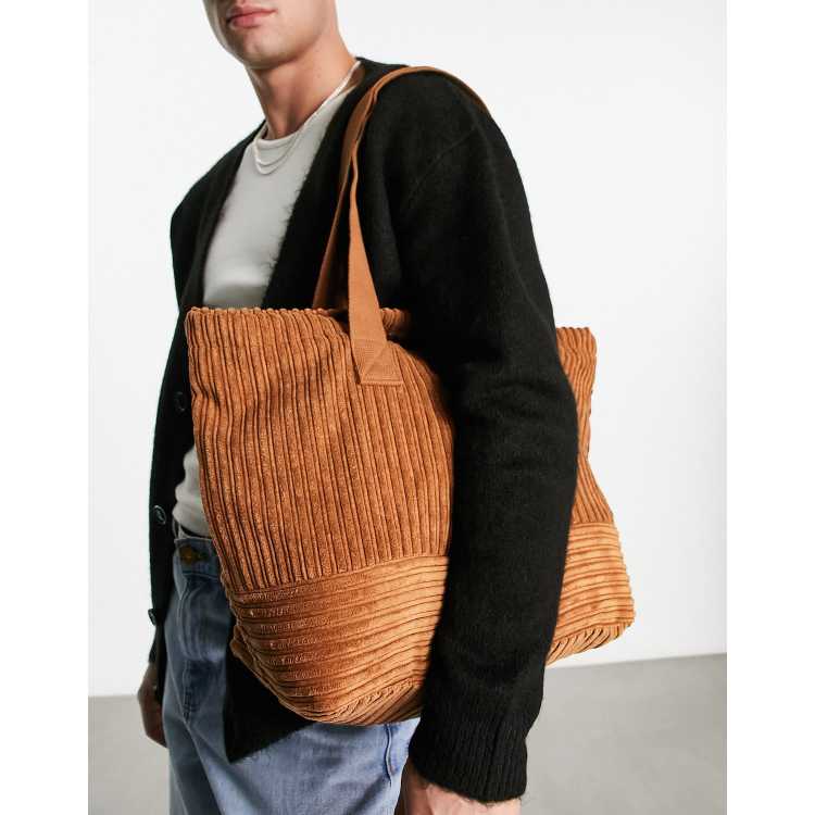 Tote bag velours cotelé clearance