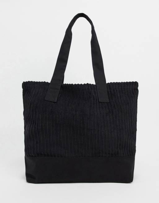 ASOS DESIGN - Oversized tote i sort som del af et sæt